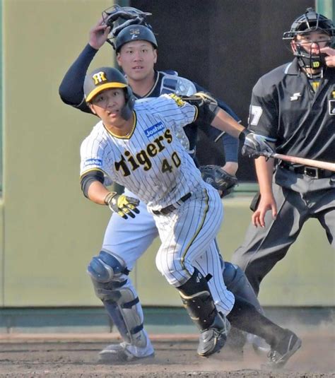 阪神ドラ3井坪プロ初サヨナラ打 2軍で打率・395 快進撃が止まらない 阪神タイガース デイリースポーツ Online