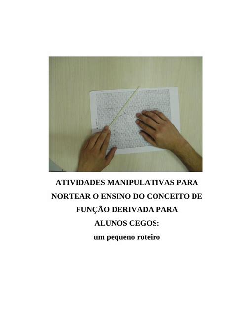 PDF ATIVIDADES MANIPULATIVAS PARA NORTEAR O ENSINO que eram pré