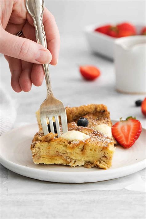 Cream Cheese French Toast Casserole - The Cheese Knees