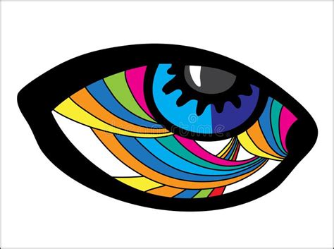 Psychedelic Eye Stock Vector Illustration Of Hippie