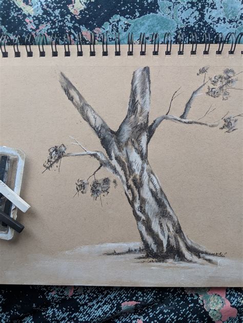 Charcoal Art Tree