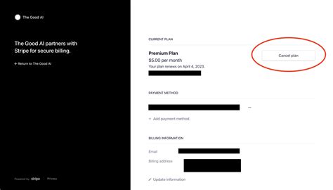 How to Cancel a Premium Subscription - The Good AI Help Center