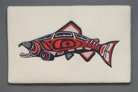 Salmon Wallhanging Northwest Coast Salmon First Nations Style Salmon