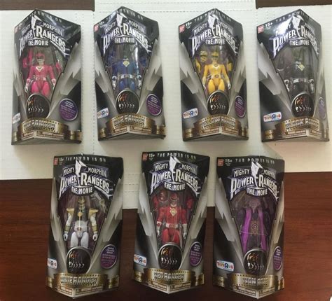 POWER RANGERS MOVIE FIGURES - COMPLETE SET - SET OF 7 | #1826558253