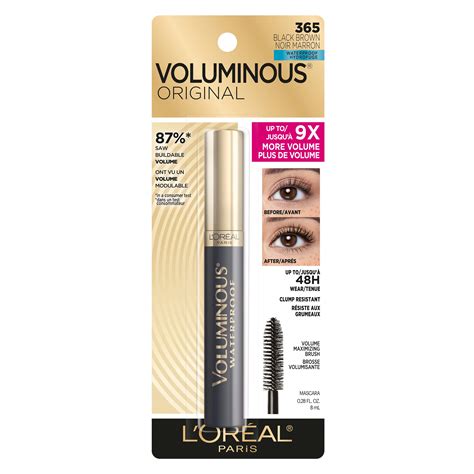 Loreal Paris Voluminous Original Waterproof Mascara Black Brown Shop Eyes At H E B