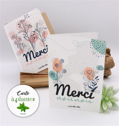 Carte graines à planter Carte double Carte à semer Etsy