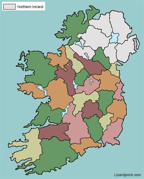 Test Your Geography Knowledge Ireland Counties Lizard Point