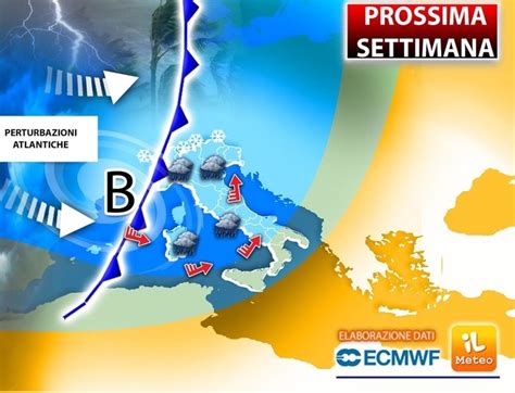 Meteo Prossima Settimana Da Luned Tornano Le Piogge Una Duplice