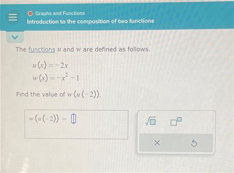 Solved Graphs And Functionsintroduction To The Composition