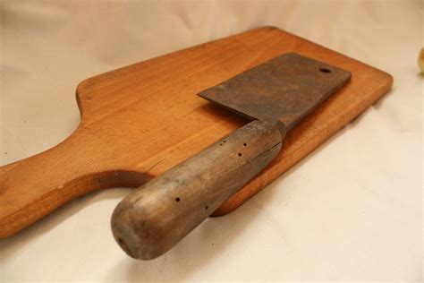 Vintage Cleaver Meat Cleaver Antique Meat Knife Chopper Etsy