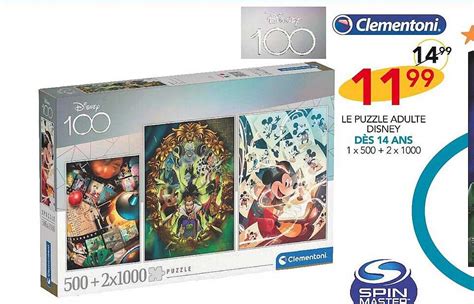 Promo Le Puzzle Adulte Disney Clementoni Chez Stokomani ICatalogue Fr