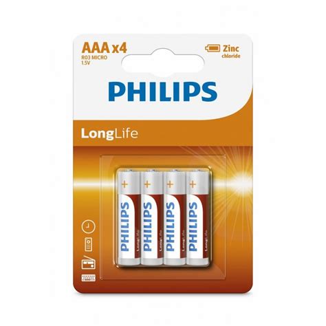 Baterie Longlife Aaa Buc Blister Philips