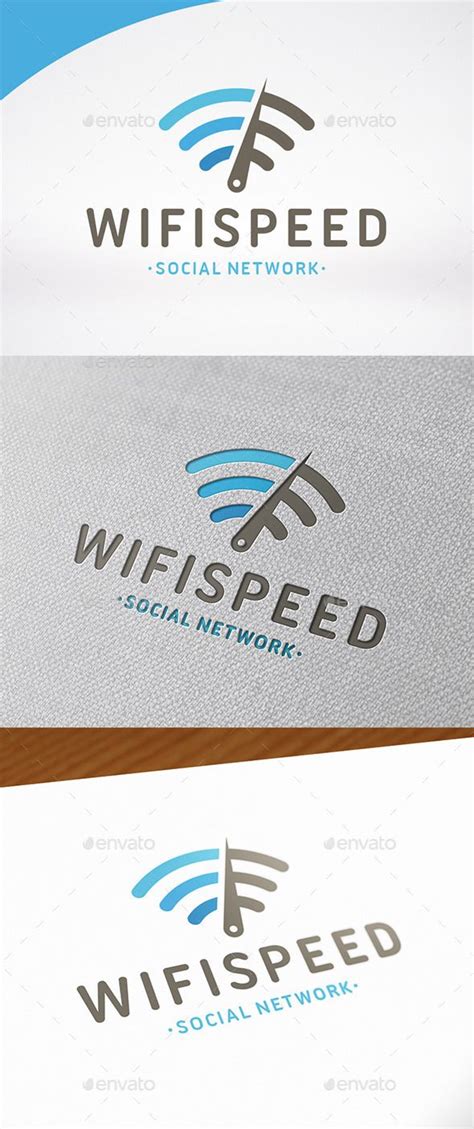 Wifi Speed Test Logo | Speed test, Internet logo, Logo design template