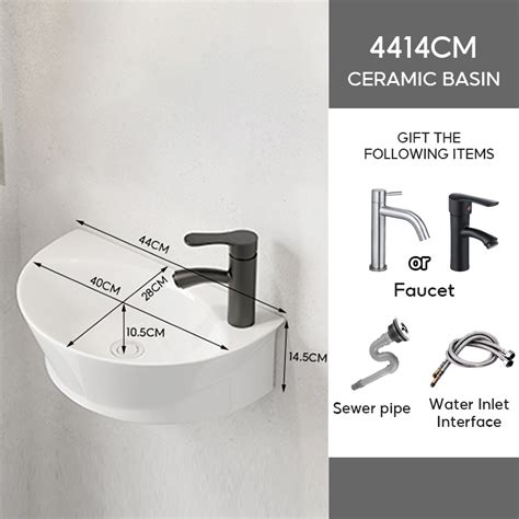 Bathroom Sink Ceramic Counter And Wall Lavatory Basins Including