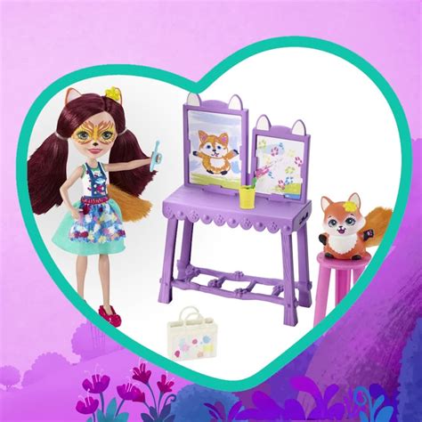 Enchantimals Art Studio Playset With Felicity Fox Doll And Flick Fox 6