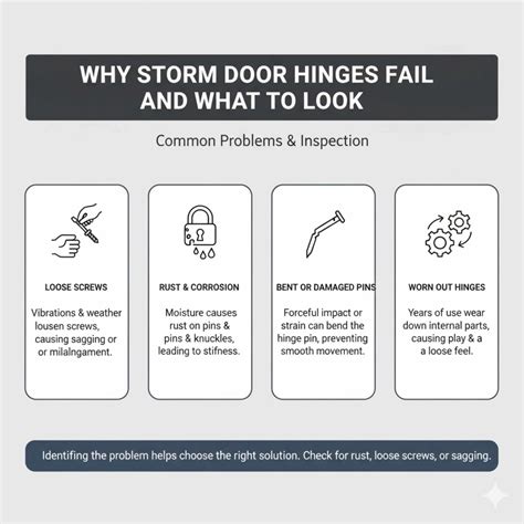how to fix storm door hinge