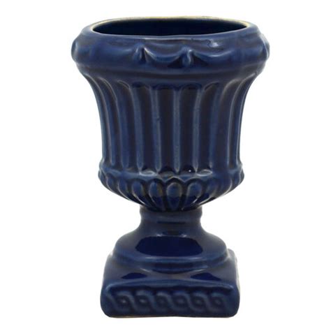 Vaso Mini Porcelana Bahia Azul Cm Di M Locare Materiais E