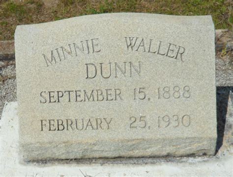 Minnie Waller Dunn 1888 1930 Memorial Find A Grave