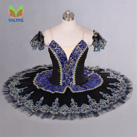 Professional Ballet Tutu Girl Black Dance Costume Classical Ballet