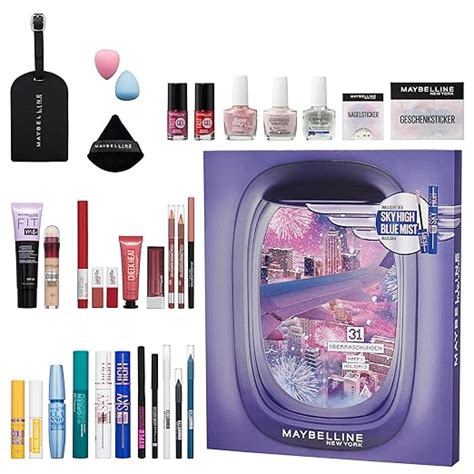 Maybelline New York Adventskalender 2024 31 Türchen mit 31 Beauty