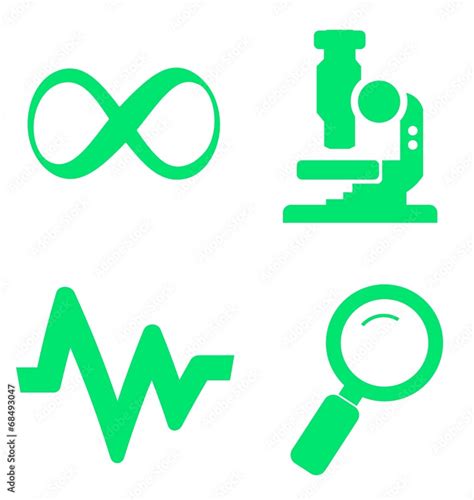 Symboles Scientifiques En Ic Nes Stock Illustration Adobe Stock