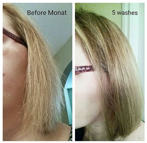 Monat before and after rejuveniqe oil non toxic hair care hair ...