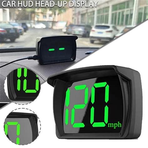 Digital GPS Speedometer Car Monitor Head Up Display Dual Chips Speed ...