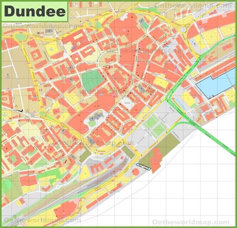 Dundee city center map | Dundee city, Map, Dundee