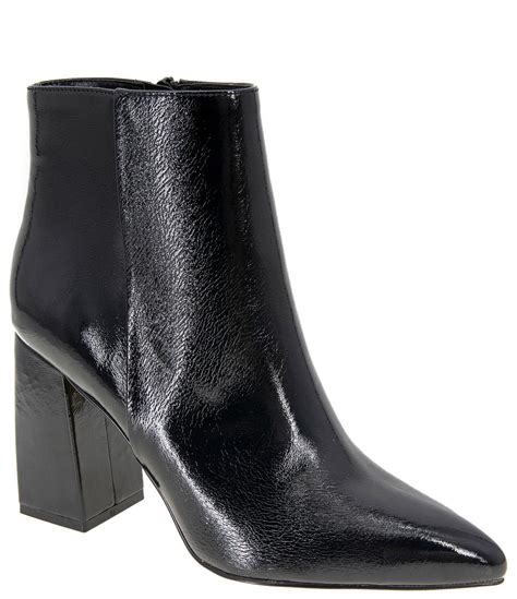 Bcbgeneration Briel Patent Block Heel Dress Booties Dillards