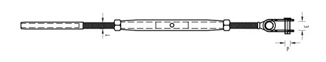 Turnbuckles Toggle Fork Swaged Stud Tensile Cables