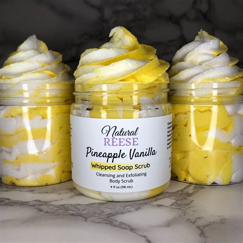 Pineapple Vanilla Foaming Body Scrub Natural Reese Body Scrub