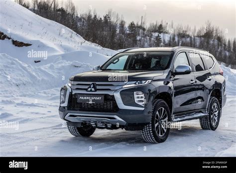 Moscow, Russia - February 17, 2021: All new Mitsubishi Pajero Sport ...