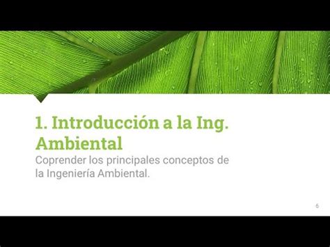 Introducci N A La Ingenier A Ambiental Conceptos B Sicos Youtube