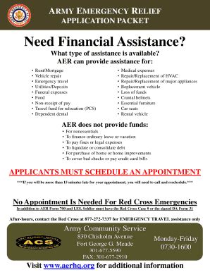 Fillable Online Need Financial Assistance Army Mwr Fax Email Print