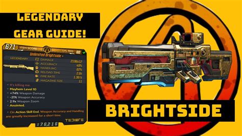 Borderlands 3 Brightside Legendary Gear Guide YouTube