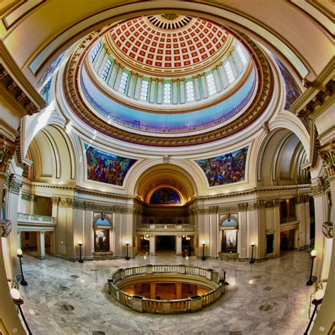 Oklahoma State Capitol Interior Cropped From The Center Of Flickr