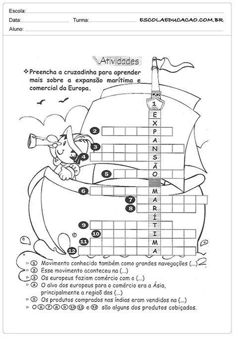 Cruzadinha De Historia 6 Ano Respostas LIBRAIN