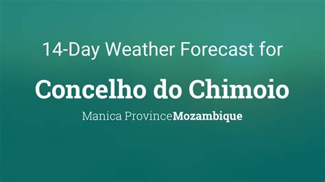 Concelho do Chimoio, Mozambique 14 day weather forecast