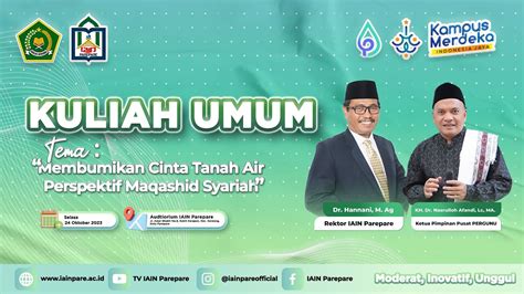 KULIAH UMUM PENUTUPAN EXPO KEMANDIRIAN PESANTREN FESTIVAL SANTRI