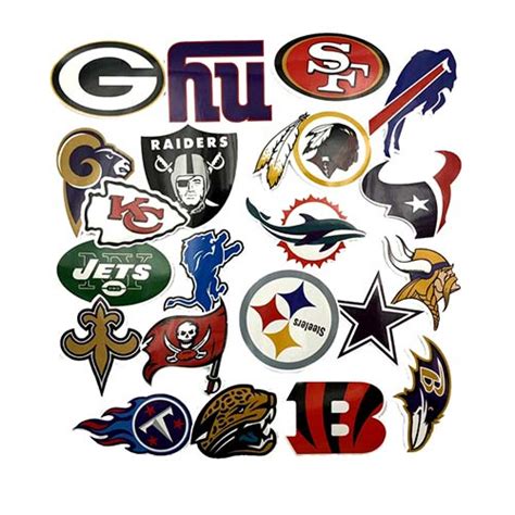 32 American Football Nfl Team Logo Stickers Wholesale Stickers