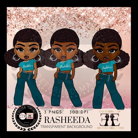 Baddie Girl Clipart Black Girl Png Black Girl Art for - Etsy