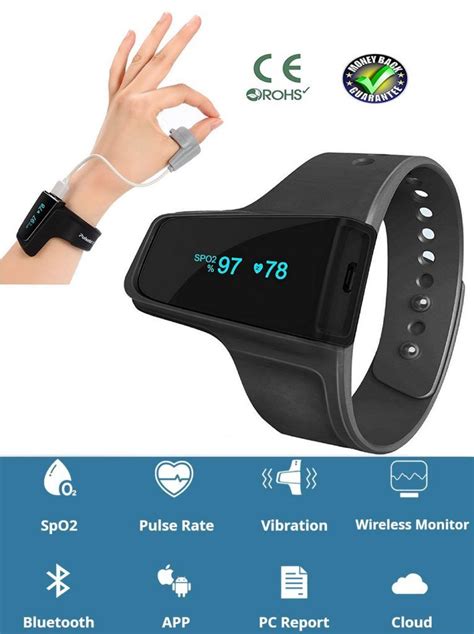 Sleep Monitor Anti Snoring Sleep Aid Watch Monitor Heart Rate Spo2 Pulse Oximeter Alarm Wireless