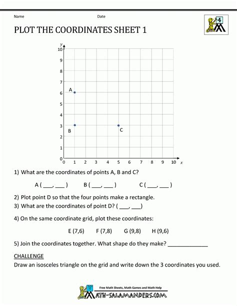 Free Printable Coordinate Grid Worksheets Lexia S Blog