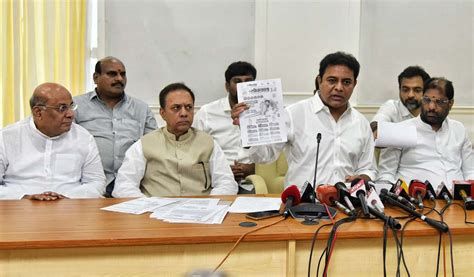 Ktr Charges Congress Of Misusing Rs 300 Cr Of Telangana Govt Funds For