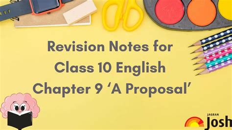 Cbse Class English First Flight Chapter A Proposal