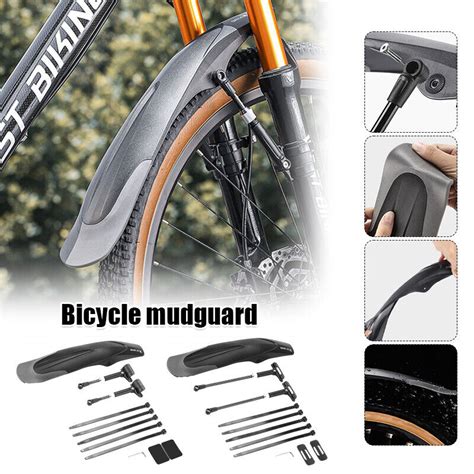 Bicycle Fenders Mountain Bike Mudguard In Front Rear Tire Wheel