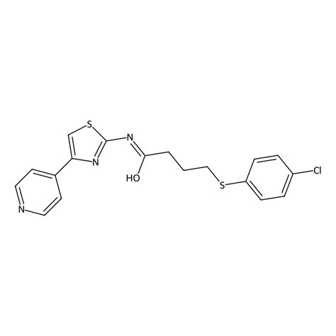 Buy 4 4 Chlorophenyl Thio N 4 Pyridin 4 Yl Thiazol 2 Yl Butanamide