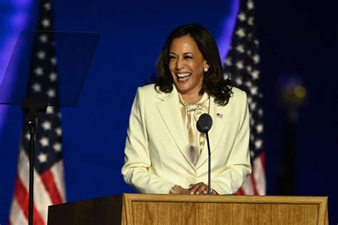 Kamala Harris delivers historic first speech as vice president-elect