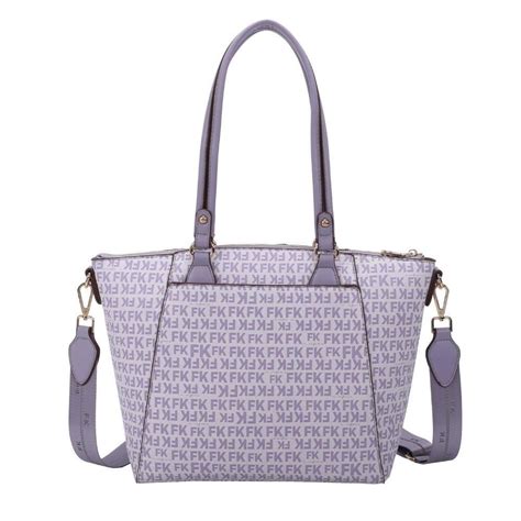 Bolsa Grande Fellipe Krein Ss Monograma Lavanda Roxo