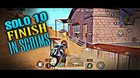 SCRIMS GAMEPLAY I SOLO 10 FINISH I 17 FINISH WWCD YouTube